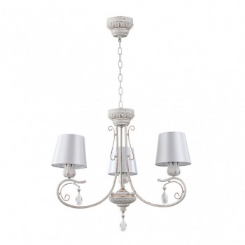 Distribuidor - Lâmpadas Diversas | Lâmpadas Clássicas | LAMPARA CLEMATIS 3XE14 BLANCO/ORO REGX60X60 CM Ref: 151453075  
